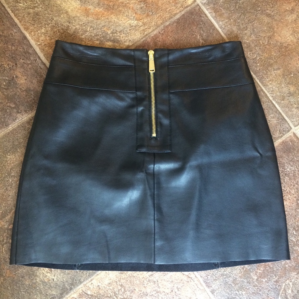 Express Black Faux Leather Mini